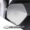 2/4pcs 3D Aluminum Emblem Badge Interior Speaker Audio Sticker Auto Decoration For Chevrolet Cruze Lacetti Sonic Spark Sail Aveo