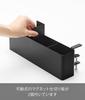 Yamazaki Jitsugyo Table Side Remote Control Rack Black Main Unit W30 X D10 X H9.5~11cm (Including Adjustment Screws) Tower Desk Retrofit Tablet
