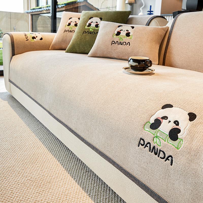 

Light Luxury Chenille Sofa Cushion Universal In All Seasons New High-End Non-Slip Straight Row Sofa Cover Cover Cloth Towel 70*70cm