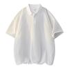 Lapel short-sleeved T-shirt men's summer loose simple casual pullover top