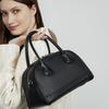 Top Layer Cowhide Handbag New Style Bowling Genuine Leather Simple Casual Single Shoulder Crossbody Bag Fashion Commuter Handbag