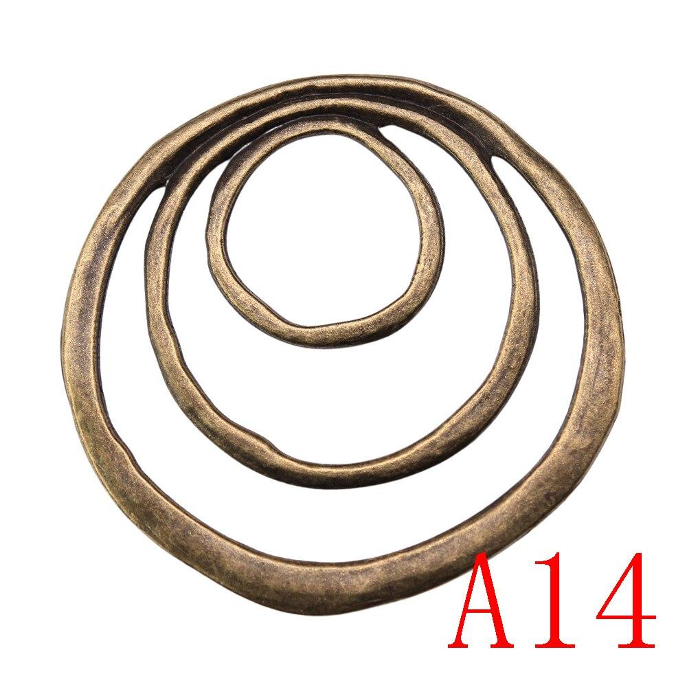 Big Circle Charms For smykker Making Accessori Decor Diy