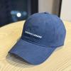 New Autumn Letter Embroidered Soft Top Brushed Cotton Baseball Cap for Men Korean Style Couple's Face Showing Small Peaked Cap for Women