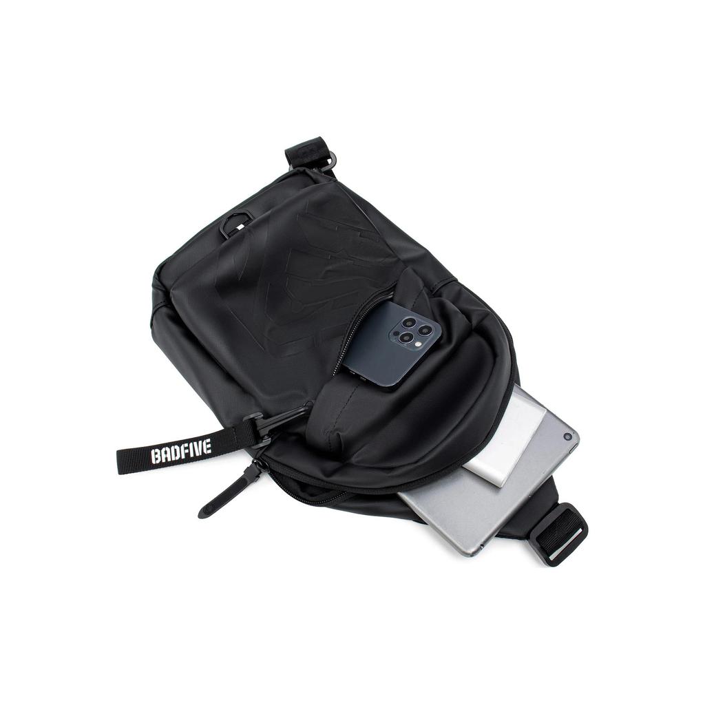 New LiNing Polyester Polyurethane Sling Bag Regular Unisex Black ABDU095-4