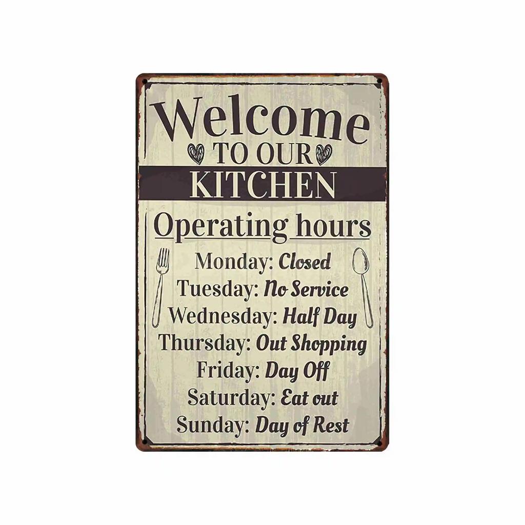 [ DecorMan ] BBQ Kitchen  Metal Signs Custom Wholesale Painting Bar Decor DD-1688