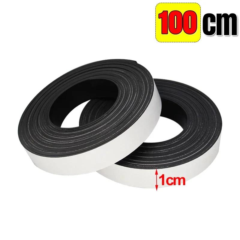 

10-1Rolls Strong Magnetic Tape Strip Universal Self Adhesive Flexible Sticky Magnet Tapes For Fridge Whiteboard DIY Crafts Tools (as the picture,1 Roll)