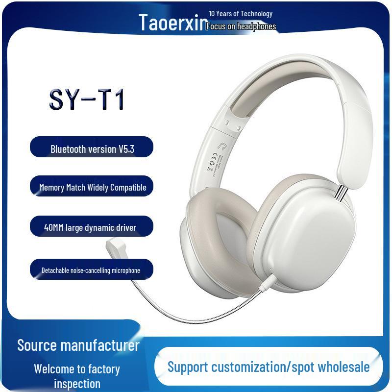 New Hot-Selling Over-Ear Bluetooth Gaming Headphones with Microphone and Large Battery