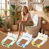 Waterproof Backrest Toilet Seat Cartoon Puppy Pattern Toilet Seat Cover Toilet Mat  Bathroom Use