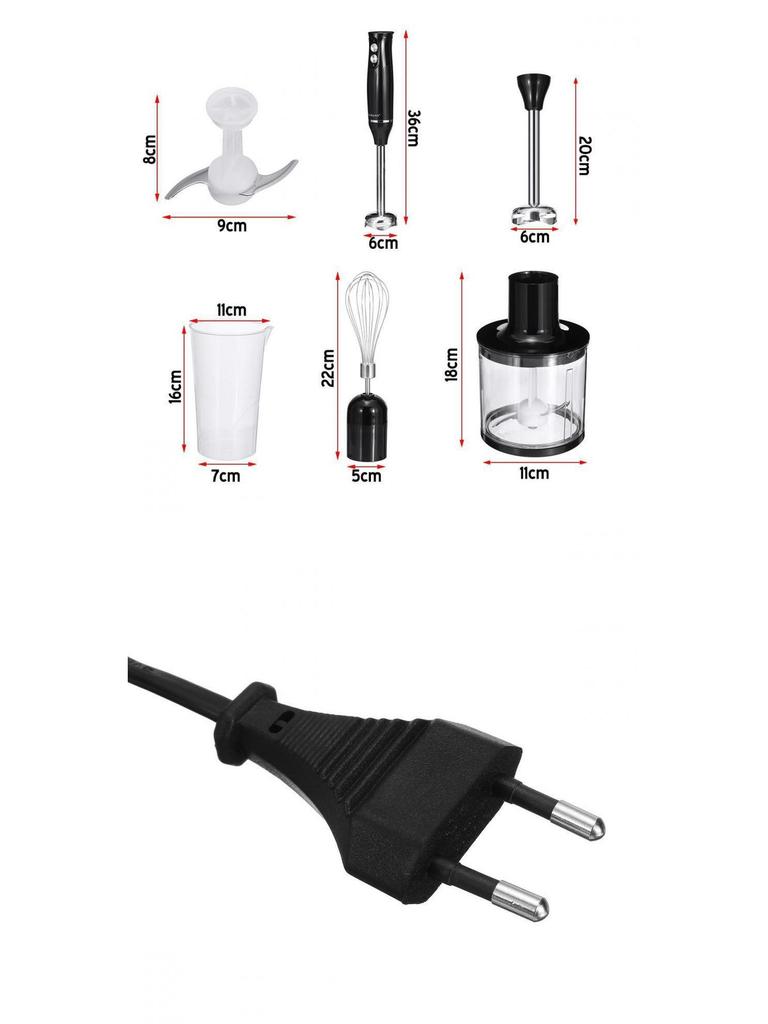 4-in-1 Blender Juicer Food Processor: Egg Beater, Baby Food Maker, Meat Grinder