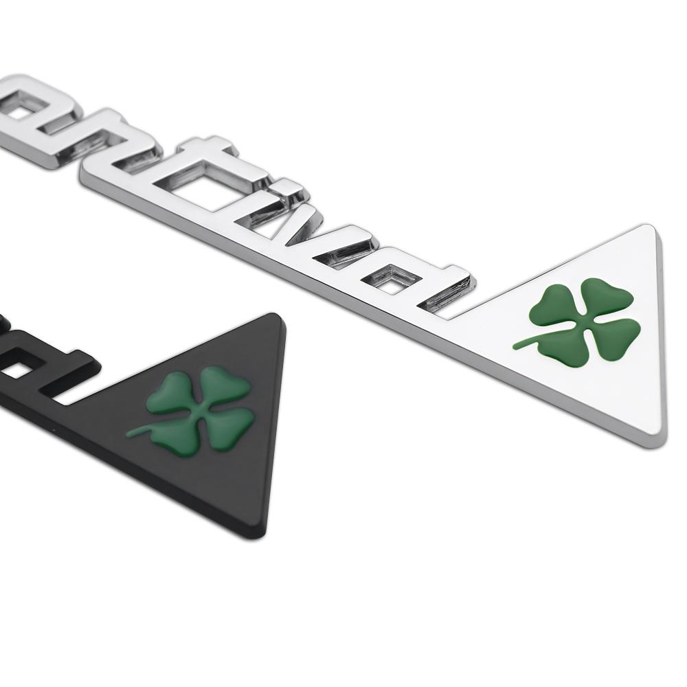 1pc 3D Metal Sportiva Badge Sticker Body Decoration Decal For Alfa Romeo Giulietta GT 159 147 156 Mito Giulia F1 Stelvio Brera