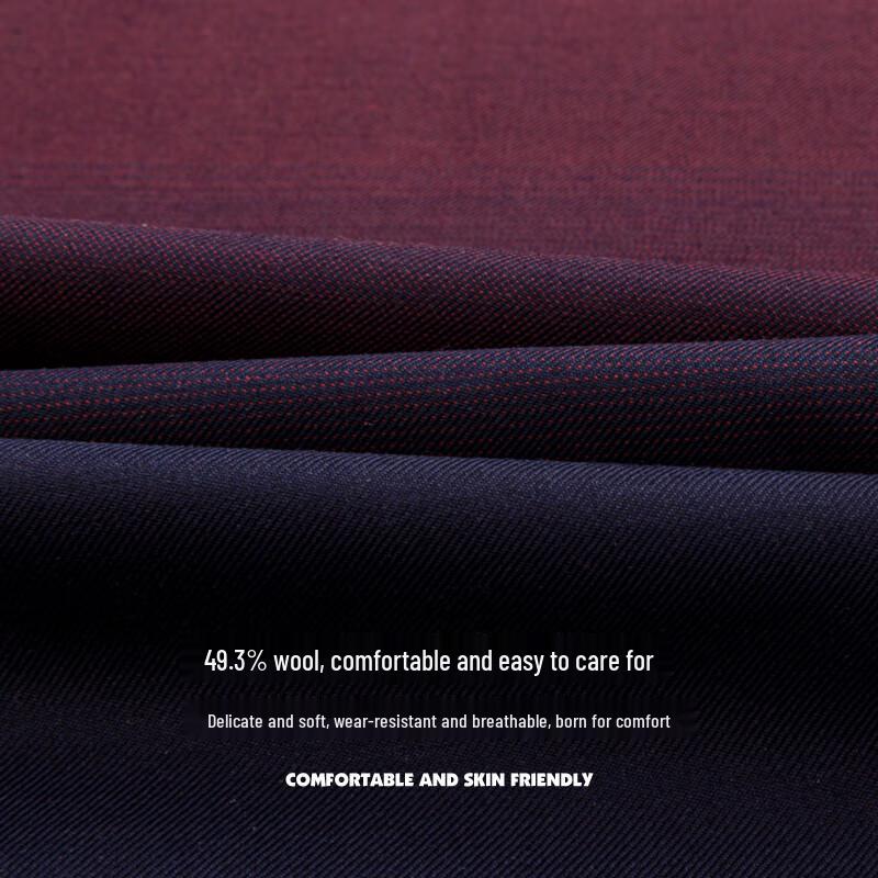 ROMON Men's Wool Blend Business Casual Shirt