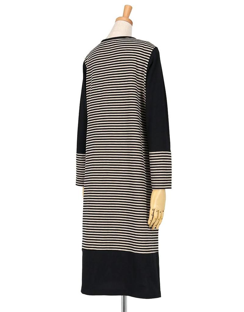Wacoal Relax Sleep Atsuko Matano Long Sleeve Round Cotton Rabbit Sizes BL and L & Women's Dress, Neck, 100% Jersey, Print, (HNX513)