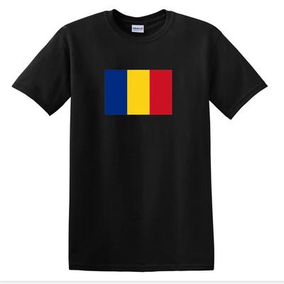 Romanian Flag Tee Shirt Romania Eastern European Country Pride Black Shirt