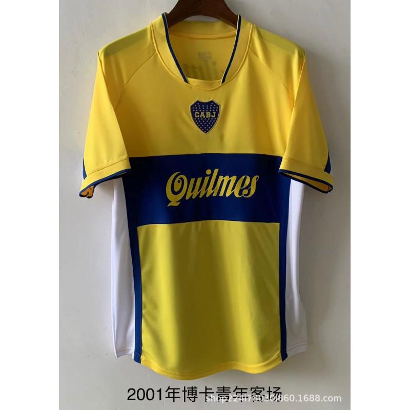Boca Juniors Retro Fußball Trainings Trikots Heim Auswärts Vintage Fußball Trikots Herren Damen
