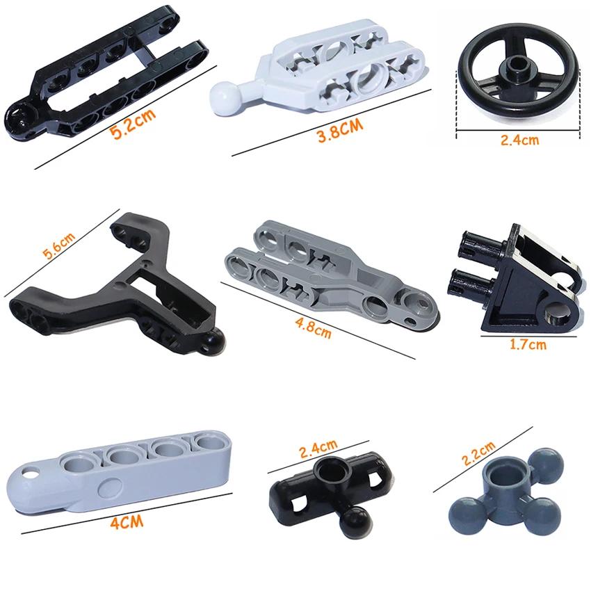 Steering Arm MOC Building Blocks 32195 6572 2819 57515 6571 4423 15459 32069 15460 Technical DIY Car Accessories Bricks Toys