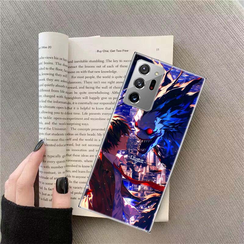 Anime Deth Note Light Yagami Phone Case For Samsung Galaxy S25 Edge S24 S23 FE S22 S26 Ultra S21 S20 S10 Plus Capa Soft