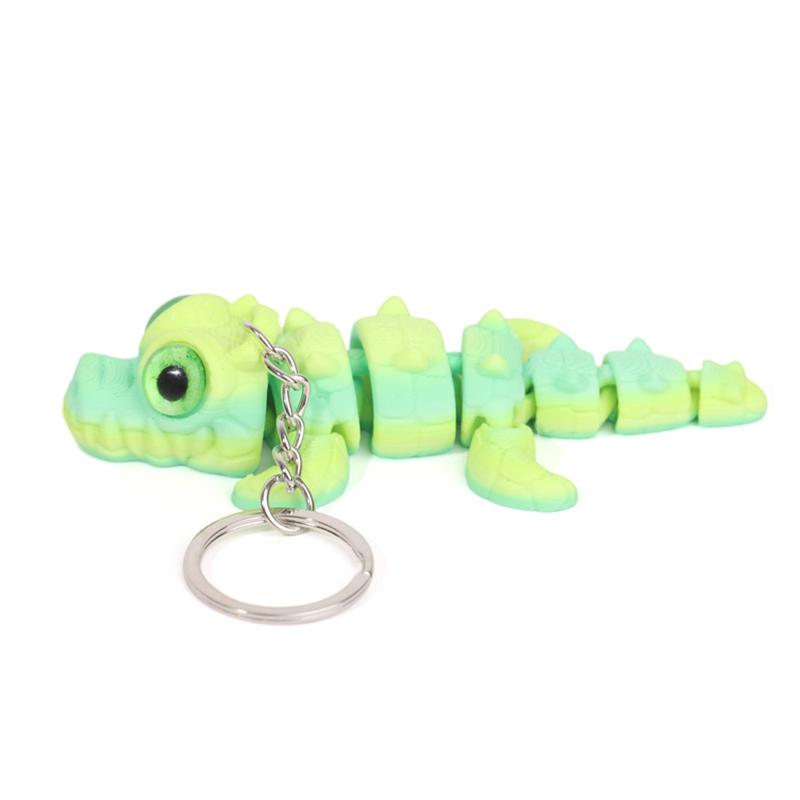 3D-gedruckter Krokodil-Schlüsselanhänger Niedlich Für Damen Herren Taschendekoration Rucksackanhänger Partygeschenk Auto-Schlüsselanhänger Zubehör