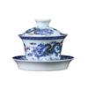 Su Shi Hand-painted Ceramic Dragon Gaiwan Tea Set