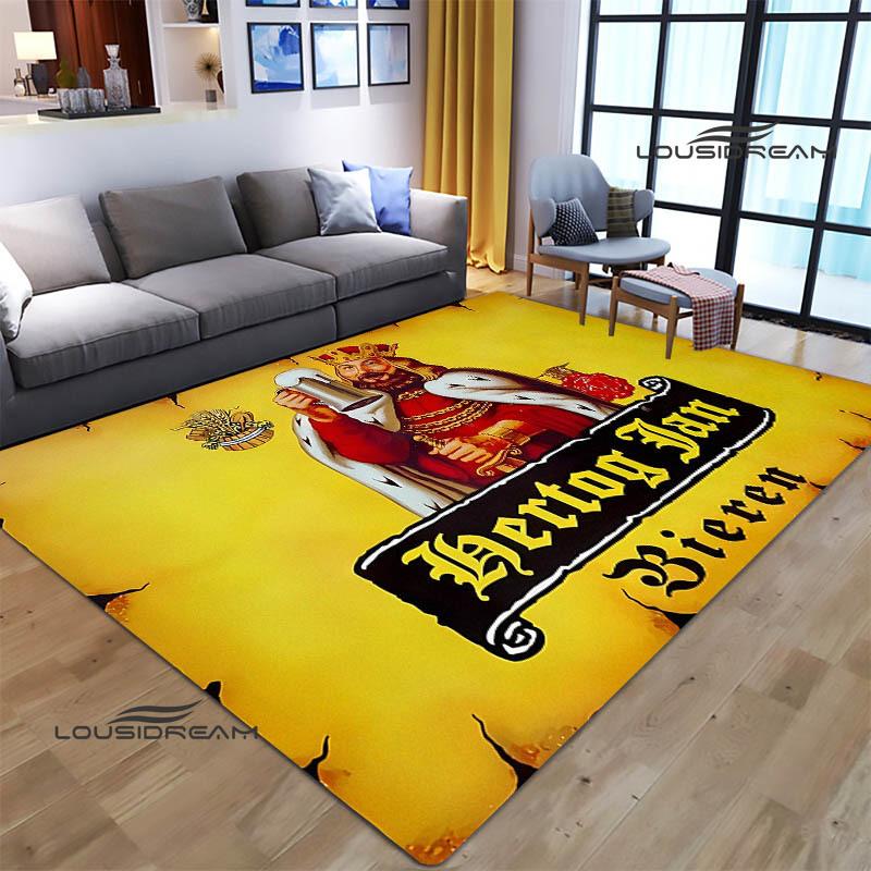 Hertog jan LOGO Teppich Wohnzimmer Schlafzimmer rutschfeste Teppiche Yogamatte Outdoor-Teppich Kawaii-Teppich Läufer Geburtstagsgeschenk