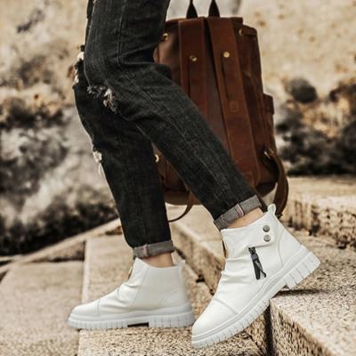 Fashion Male Shoes New With Fur Men's Boots Trendy 2025 Cheap Retro Classic High Quality Low Price Comfortable Non Slip Vintage Offer