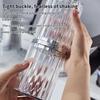 Travel Toothbrush Organizer Portable Toothbrush Organizer With Cover Toothbrush Cup Transparent Stripes Toothbrush Organizer