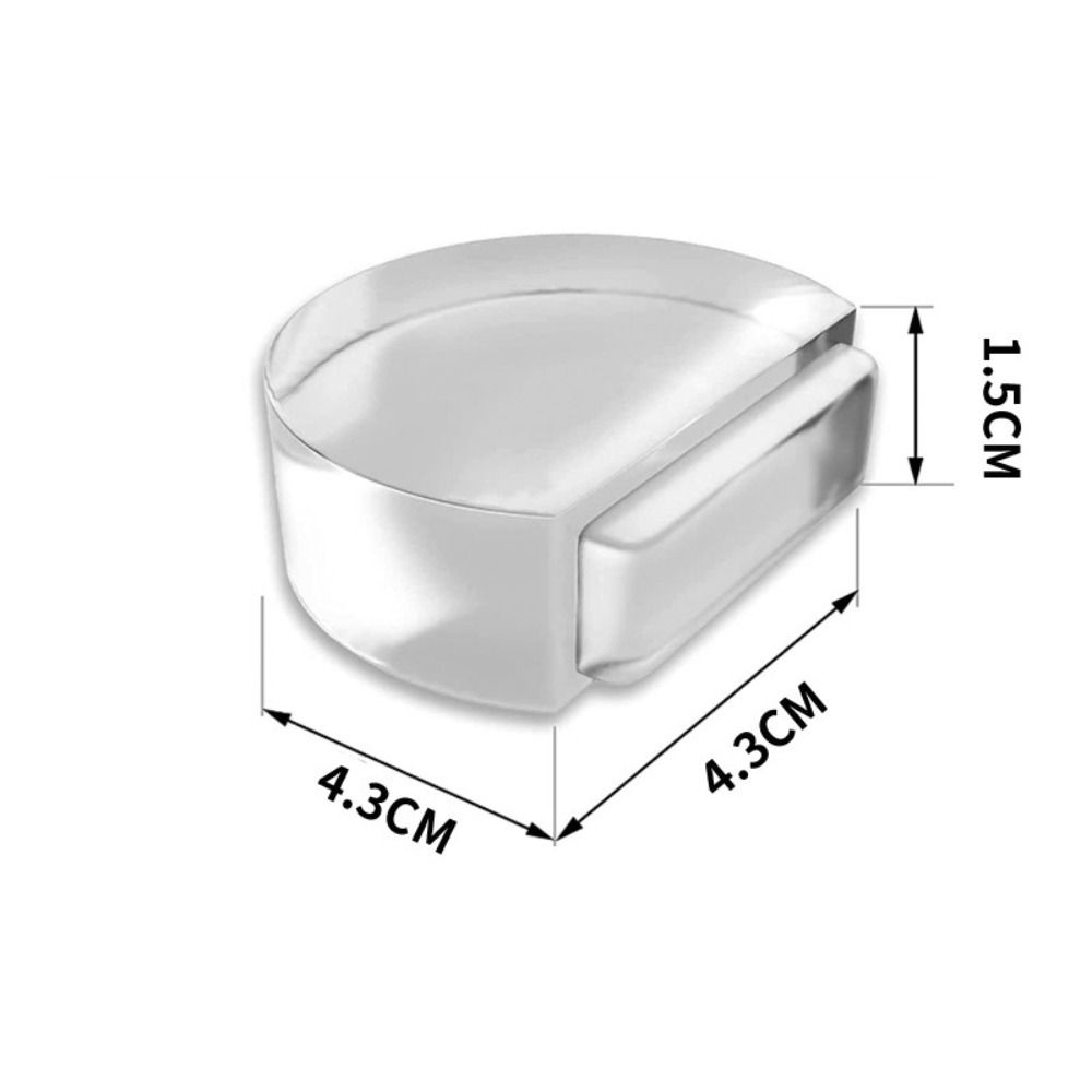 Light Weight Silicone Door Stop Self Adhesive Door Block Transparent Door Stopper  Bedroom