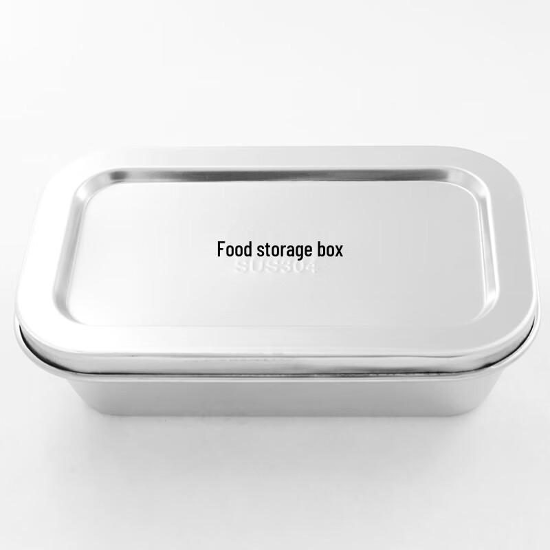Rechteckiger Lebensmittelbehälter aus Edelstahl 304