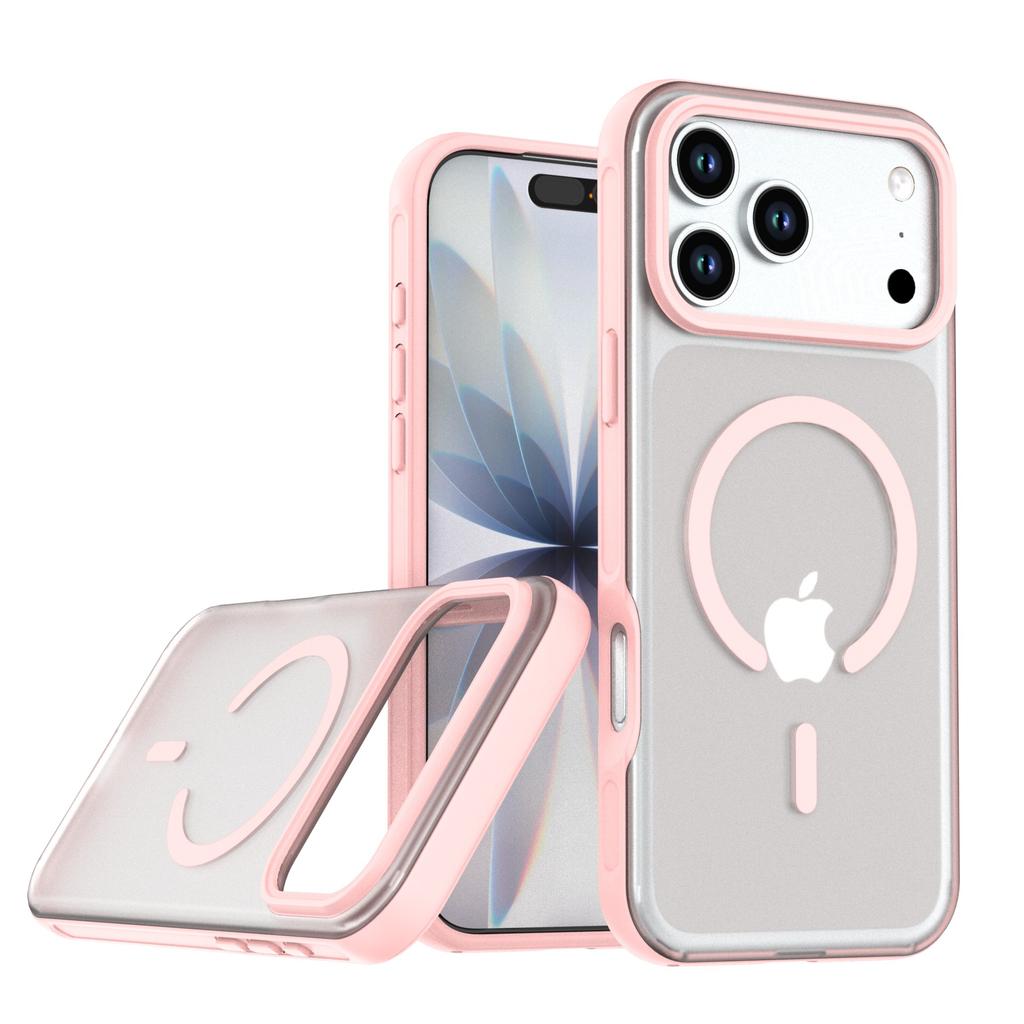 Applicable iPhone17ProMax Lafa Magnetic Bracket Mobile Phone Case Apple 16Pro Frosted 17 Protective Case