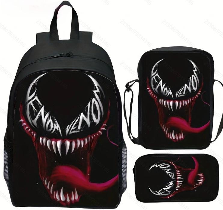Mochila de Desenho Animado Mochila Escolar Estampada Estojo Bolsa Ombro