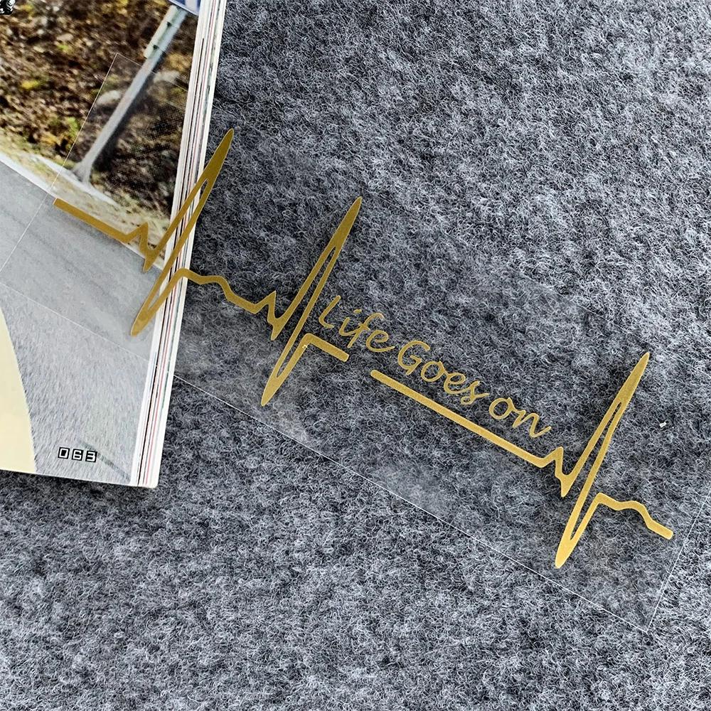 Heart Beat Trackpad Life Goes On Refletor Moto Stickers Motorcycle Scooter Body Fuel Tank Accessories Decals for Honda Vespa