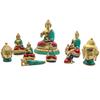 Buddha Head Statue Brass 8 cm