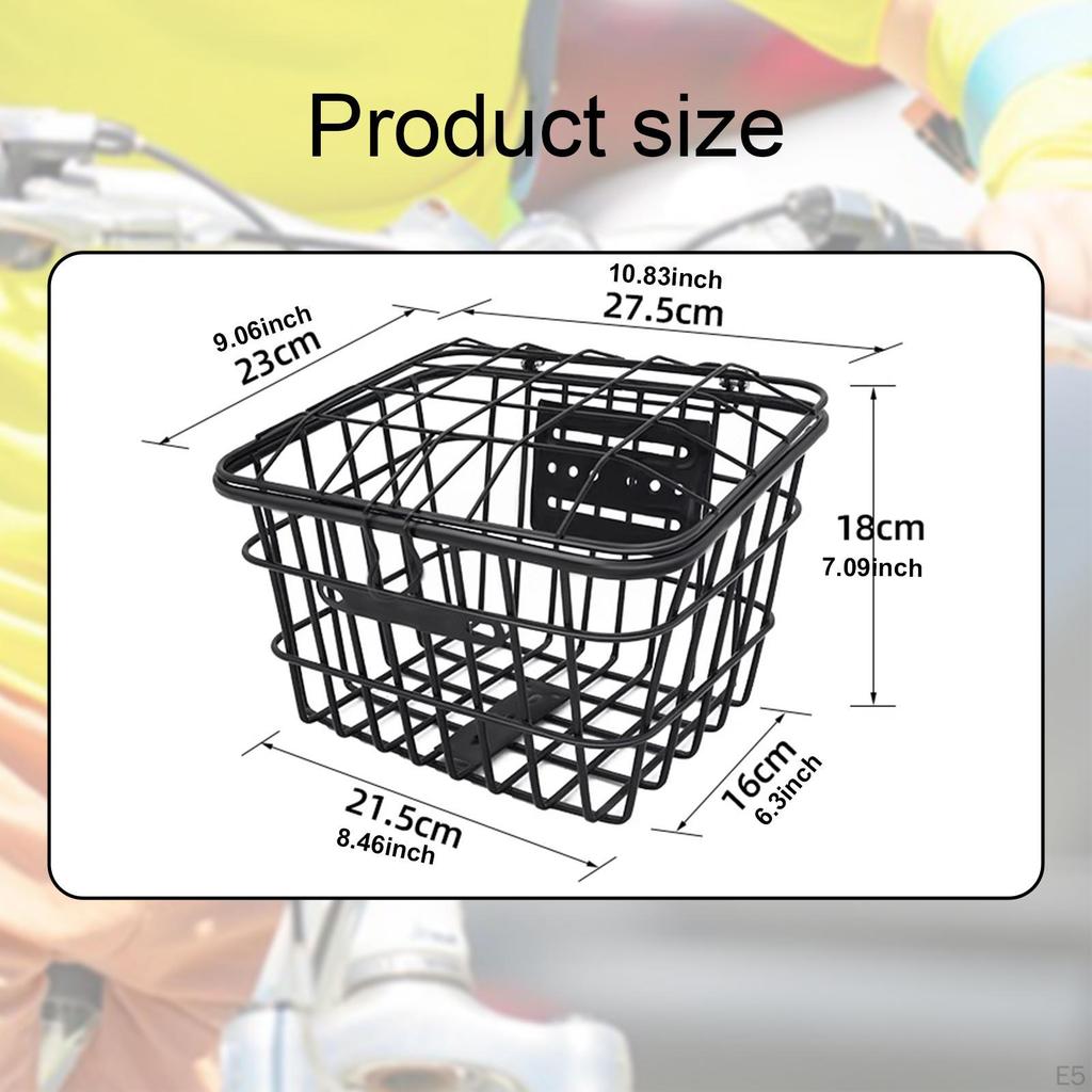 Kinder Fahrradkorb Vorne Deko Kinderfahrrad Leicht Vielseitige Aufbewahrung Eisendraht für Jungen