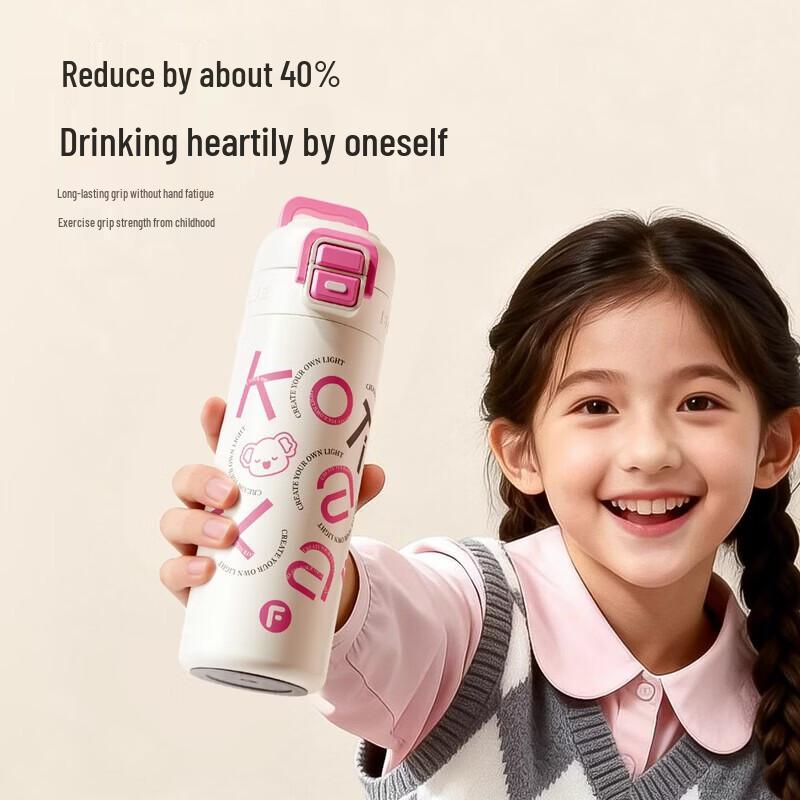 FUGUANG Insulated Ceramic Tea Infuser Bottle with Titanium Lid