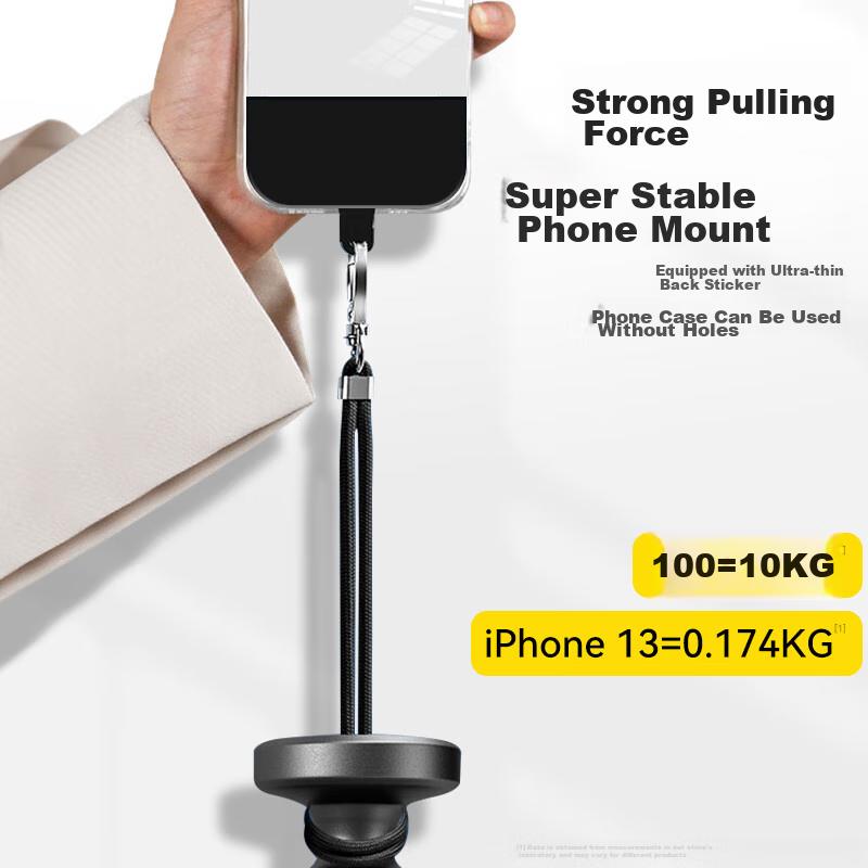 Phone Lanyard, Neck Strap, Crossbody, Adjustable Length, Retractable, Anti-Loss Wrist Strap, Long Style, Suitable for Apple, Huawei, Android