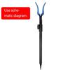 Portable Gripper Rest Holder Fishing Tool Accessory Rod Gripper Rest Head 3/8 Thread Brackets Head Universal Rod Holder