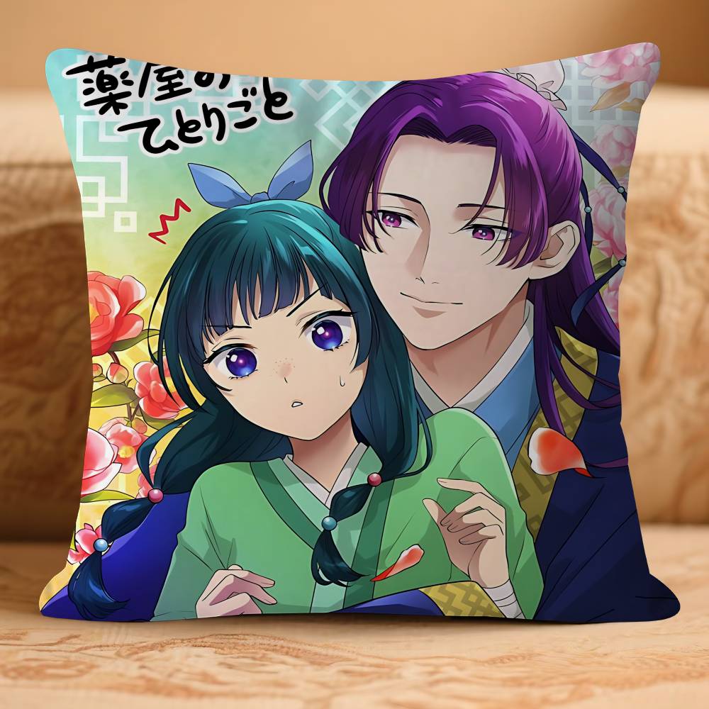 The A-Apothecary Anime Diaries Pillow Case Removable Washable Cushion Cover – All-Season Soft Linen