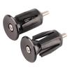 1 Pair Bike Bicycle Aluminum Handlebar Grips Cap Plug Handle Bar Caps End Plugs Black