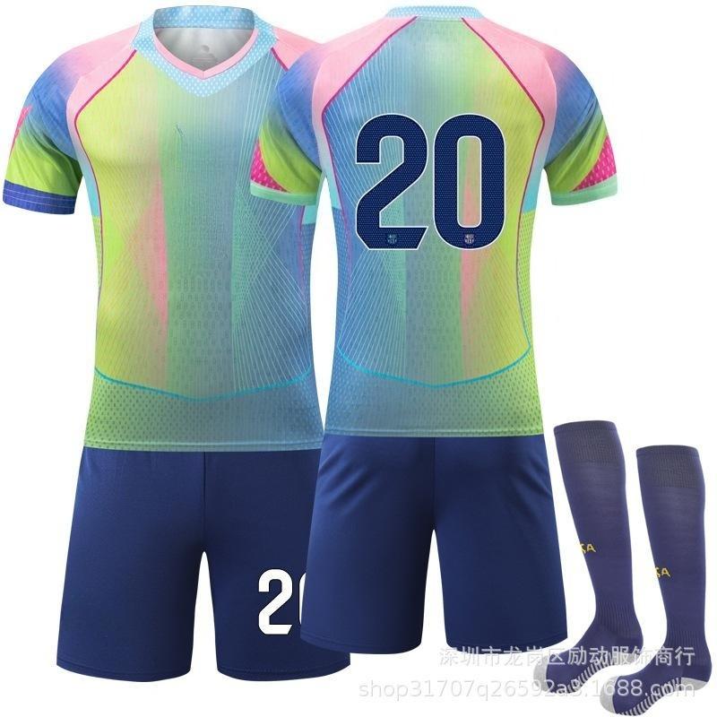 2526 Soccer Jersey 9 Lewandowski Special Edition Quick-Dry Fabric New Barca Commemorative No. 10 Adama Jersey