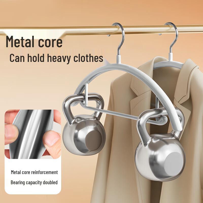 Thickened Anti-Slip Dipped Clothes Hangers for Adults