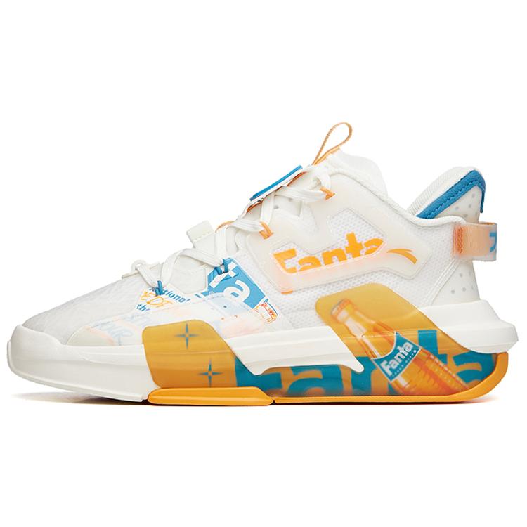 FENDA X Anta Bastard 3.0 Textile, Synthetic Leather Slip Resistant Cushioning Abrasion Resistant Low Top 112138081S-1