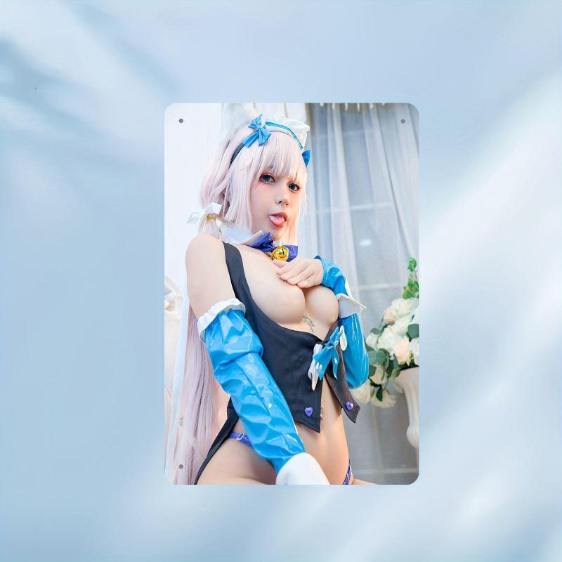 Pin-Up Girl Blechschilder, Garage Werkstatt Metalldekor 20x30cm