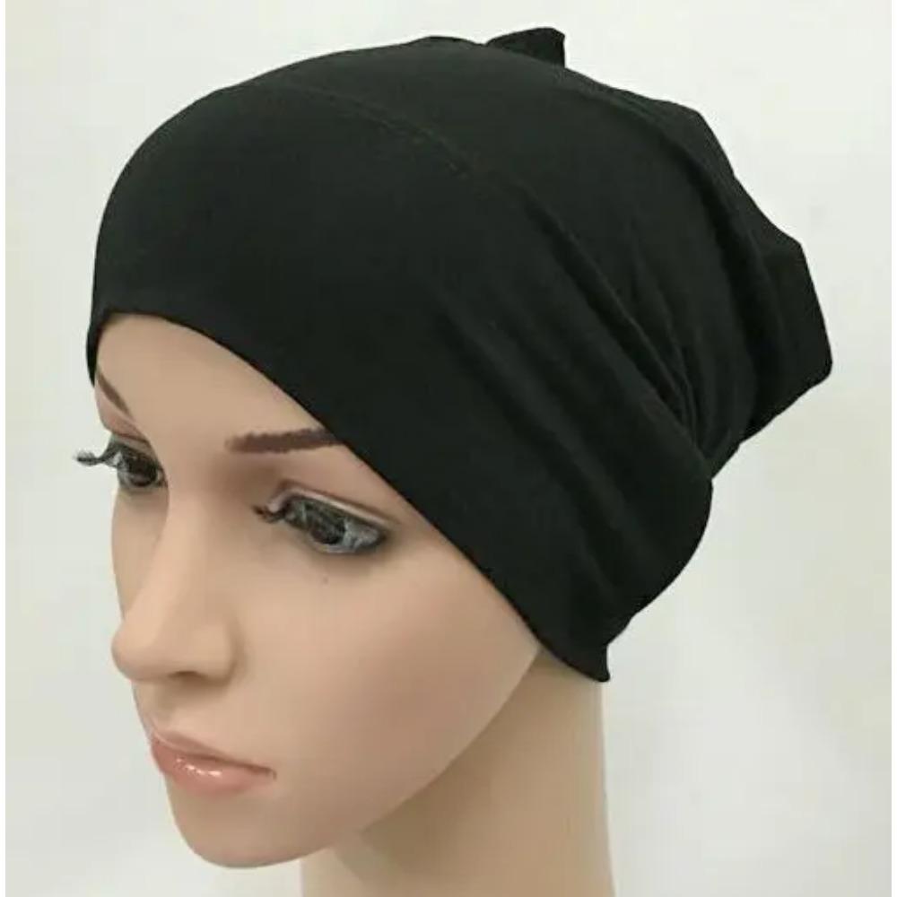 Soft Modal Inner Hijab Caps Muslim Stretch Turban Cap Islamic Underscarf Bonnet Hat Female Headband Turbante Mujer 2020
