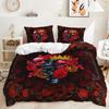 3D Skull Head Series Bedding Set Luxury Flower Skull Duvet Cover 2/3 Pieces DE135 * 200 Full Size Boys' Room Soft Bedroom Decoration