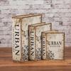 Scaffale per Libri in Legno Retrò Europeo: Ornamenti Vintage e Scatola Decorativa per Libreria