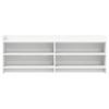 TV Stand 135 x 33 x 47 cm White Particleboard