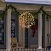 50cm Hanging Ball Light Garden Courtyard Rattan Tree Light Christmas Party Landscape Lamps Fold Metal Frame Home Fairy Lights