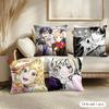 Anime MmARRIAGETOXIN Cushion Cover Soft Short Plush Pillow Cover Smooth Cozy Texture Aesthetic Cushion Case Home Decor