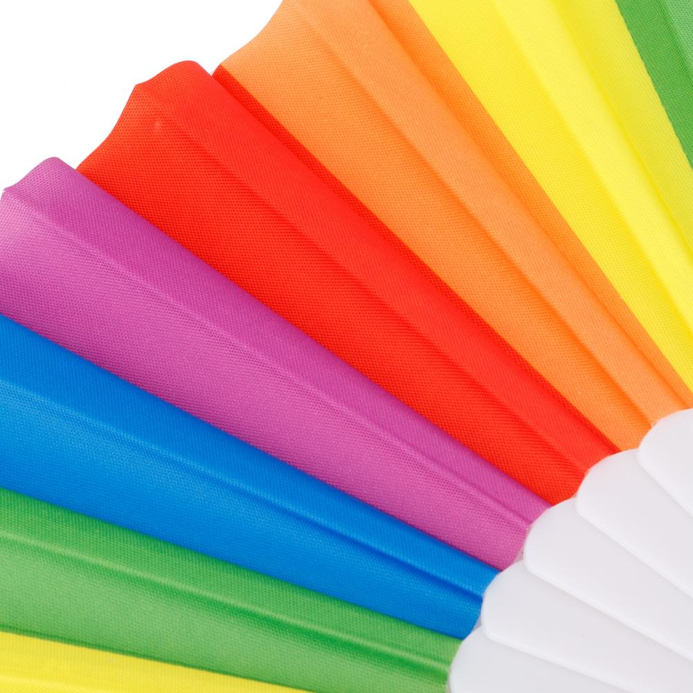 5Pcs Handheld Folding Fan   Hand Fan Stage Performance Party Decoration