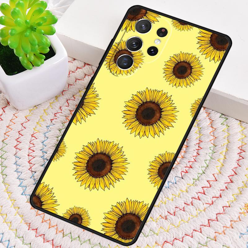 Beautiful Yellow Sunflower Phone Case for Samsung Galaxy Note 10 Pro S26 Ultra S23 S24 FE S25 S21 S22 PLUS Shockproof Cove