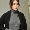 Water Drop Crystal Sweater Chain Long Necklace Versatile Sweater Chain Baroque Necklace Accessories